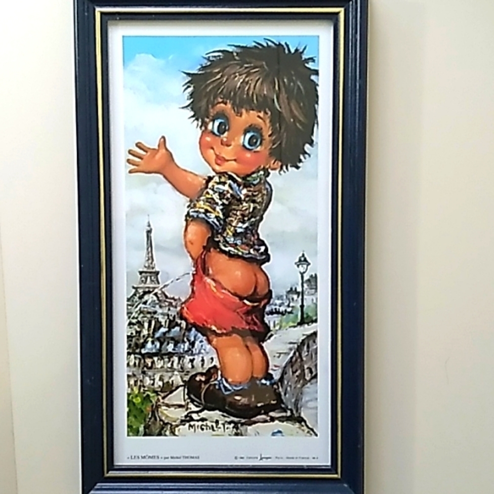Vintage Michel Thomas Art Print - Les Momes  -
